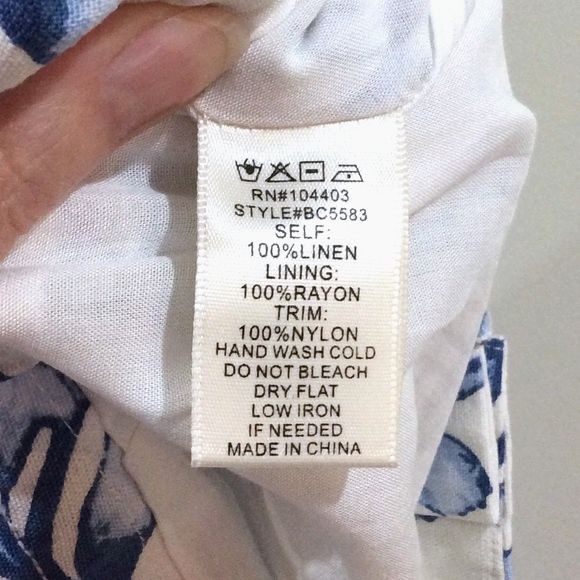 J.O.A. Floral Belted Linen Shorts Sz Lg New Flat Front High Rise Pockets - Picture 4 of 5